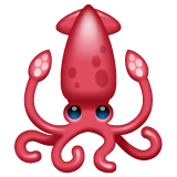 Whatsapp design of the squid emoji verson:2.23.2.72
