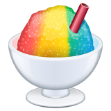 Whatsapp design of the shaved ice emoji verson:2.23.2.72