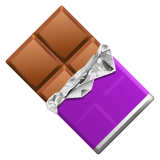 Whatsapp design of the chocolate bar emoji verson:2.23.2.72