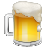 Whatsapp design of the beer mug emoji verson:2.23.2.72