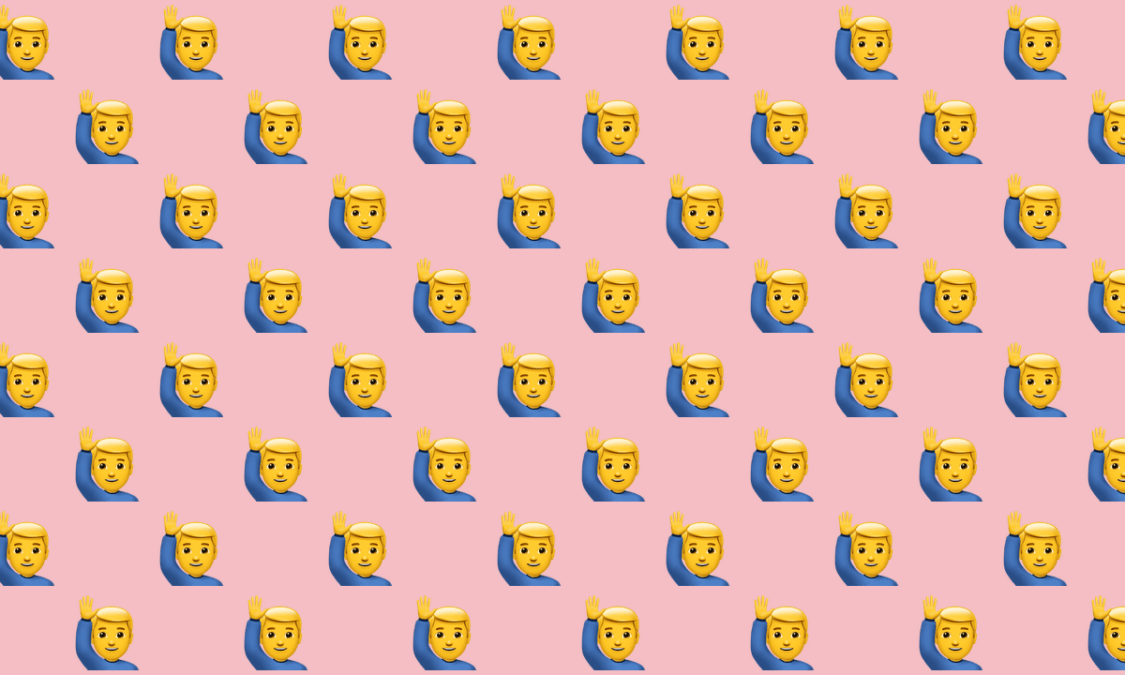🙋♂️ Man Raising Hand Emoji Meaning - From Girl & Guy - Emojisprout