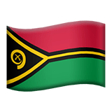 Apple design of the flag: Vanuatu emoji verson:ios 16.4