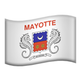 Apple design of the flag: Mayotte emoji verson:ios 16.4