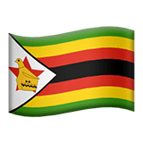Apple design of the flag: Zimbabwe emoji verson:ios 16.4