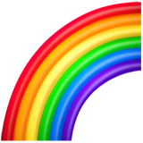 Apple design of the rainbow emoji verson:ios 16.4