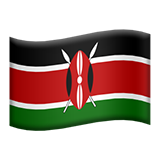 Apple design of the flag: Kenya emoji verson:ios 16.4