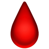Apple design of the drop of blood emoji verson:ios 16.4