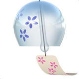 Apple design of the wind chime emoji verson:ios 16.4