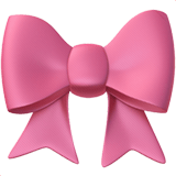 Apple Apple design of the ribbon emoji verson:ios 16.4
