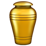 Apple design of the funeral urn emoji verson:ios 16.4