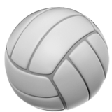 Apple design of the volleyball emoji verson:ios 16.4