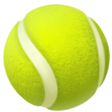 Apple design of the tennis emoji verson:ios 16.4