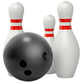 Apple design of the bowling emoji verson:ios 16.4
