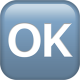Apple design of the OK button emoji verson:ios 16.4