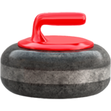 Apple design of the curling stone emoji verson:ios 16.4