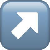 Apple design of the up-right arrow emoji verson:ios 16.4