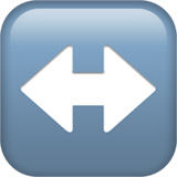 Apple design of the left-right arrow emoji verson:ios 16.4