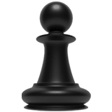 Apple design of the chess pawn emoji verson:ios 16.4
