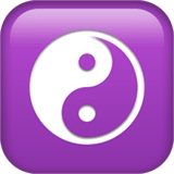 Apple design of the yin yang emoji verson:ios 16.4