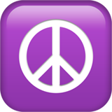 Apple design of the peace symbol emoji verson:ios 16.4