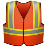 Apple design of the safety vest emoji verson:ios 16.4