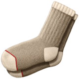 Apple design of the socks emoji verson:ios 16.4