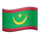 Apple design of the flag: Mauritania emoji verson:ios 16.4