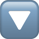 Apple design of the downwards button emoji verson:ios 16.4