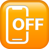Apple design of the mobile phone off emoji verson:ios 16.4