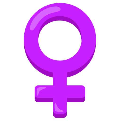 Google design of the female sign emoji verson:Noto Color Emoji 15.0