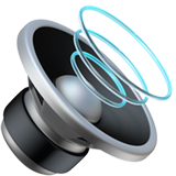 Apple design of the speaker high volume emoji verson:ios 16.4