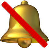 Apple design of the bell with slash emoji verson:ios 16.4