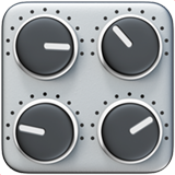 Apple design of the control knobs emoji verson:ios 16.4