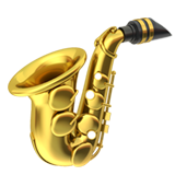 Apple design of the saxophone emoji verson:ios 16.4