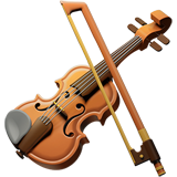 Apple design of the violin emoji verson:ios 16.4