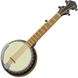 Apple design of the banjo emoji verson:ios 16.4