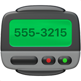 Apple design of the pager emoji verson:ios 16.4