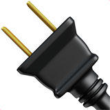 Apple design of the electric plug emoji verson:ios 16.4