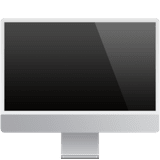 Apple design of the desktop computer emoji verson:ios 16.4
