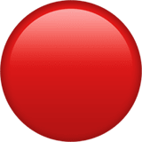 Apple Apple design of the red circle emoji verson:ios 16.4
