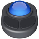 Apple design of the trackball emoji verson:ios 16.4