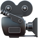 Apple design of the movie camera emoji verson:ios 16.4