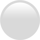 Apple design of the white circle emoji verson:ios 16.4