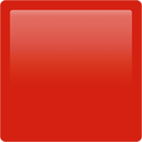 Apple design of the red square emoji verson:ios 16.4