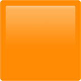 Apple Apple design of the orange square emoji verson:ios 16.4