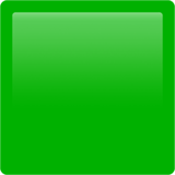 Apple design of the green square emoji verson:ios 16.4