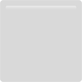 Apple design of the white large square emoji verson:ios 16.4