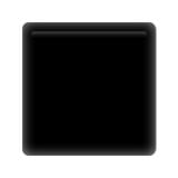 Apple design of the black medium square emoji verson:ios 16.4