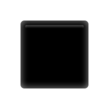 Apple design of the black medium-small square emoji verson:ios 16.4