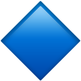 Apple design of the large blue diamond emoji verson:ios 16.4